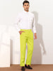 Trendy Flat Front Solid Color Skinny Business Pants