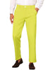 Trendy Flat Front Solid Color Skinny Business Pants