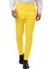 Trendy Flat Front Solid Color Skinny Business Pants