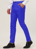 Trendy Flat Front Solid Color Skinny Business Pants