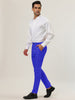 Trendy Flat Front Solid Color Skinny Business Pants