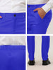 Trendy Flat Front Solid Color Skinny Business Pants