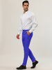 Trendy Flat Front Solid Color Skinny Business Pants