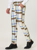 Smart Casual Color Block Bottom Plaid Dress Pants