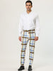 Smart Casual Color Block Bottom Plaid Dress Pants