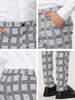 Smart Casual Color Block Bottom Plaid Dress Pants