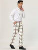 Smart Casual Color Block Bottom Plaid Dress Pants