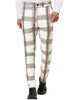Smart Casual Color Block Bottom Plaid Dress Pants