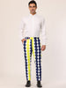 Casual Geometric Printed Color Block Dress Pants