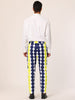 Casual Geometric Printed Color Block Dress Pants