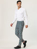 Casual Geometric Printed Color Block Dress Pants