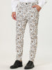 Casual Geometric Printed Color Block Dress Pants