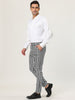 Casual Geometric Printed Color Block Dress Pants