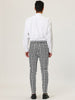 Casual Geometric Printed Color Block Dress Pants