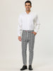 Casual Geometric Printed Color Block Dress Pants