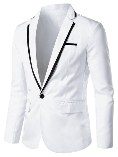 Single Breasted One Button Wedding Prom Business Blazer