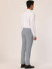 Classic Solid Color Mid Rise Full Length Dress Pants