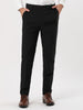 Classic Solid Color Mid Rise Full Length Dress Pants