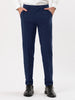 Classic Solid Color Mid Rise Full Length Dress Pants