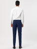 Classic Solid Color Mid Rise Full Length Dress Pants