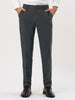 Classic Solid Color Mid Rise Full Length Dress Pants