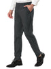 Classic Solid Color Mid Rise Full Length Dress Pants