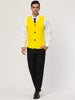 V Neck Sleeveless Two Pockets Button Solid Vest