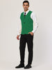 V Neck Sleeveless Two Pockets Button Solid Vest