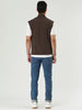Casual Open Front Irregular Hem Plain Cardigan Vest