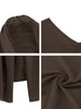Casual Open Front Irregular Hem Plain Cardigan Vest