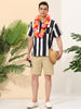 Summer Colorful Striped Short Sleeve Button Shirt