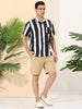 Summer Colorful Striped Short Sleeve Button Shirt