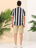 Summer Colorful Striped Short Sleeve Button Shirt