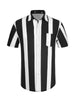 Summer Colorful Striped Short Sleeve Button Shirt