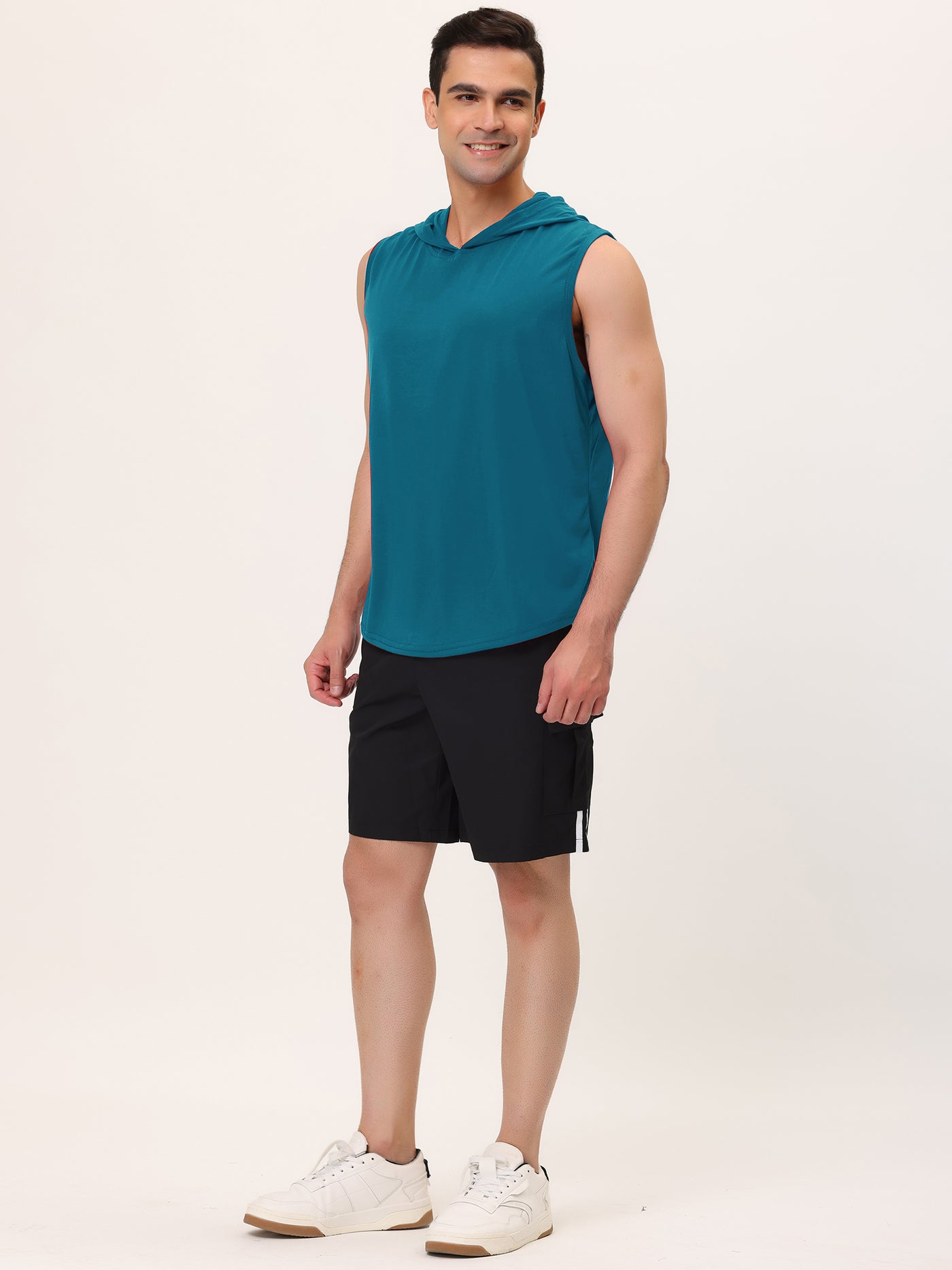 Bublédon Workout Gym Tank Tops Drawstring Hooded Vest