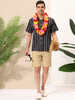Summer Colorful Striped Short Sleeve Button Shirt