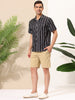 Summer Colorful Striped Short Sleeve Button Shirt