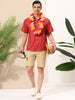 Summer Colorful Striped Short Sleeve Button Shirt