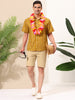 Summer Colorful Striped Short Sleeve Button Shirt