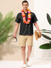 Casual Summer Star Printed Lapel Short Sleeve Shirt