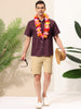 Casual Summer Star Printed Lapel Short Sleeve Shirt