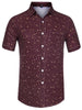 Casual Summer Star Printed Lapel Short Sleeve Shirt