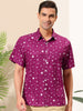 Casual Summer Star Printed Lapel Short Sleeve Shirt