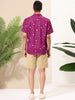 Casual Summer Star Printed Lapel Short Sleeve Shirt