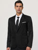 Basic Notch Lapel Solid Color One Button Suit Blazer
