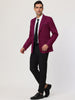Basic Notch Lapel Solid Color One Button Suit Blazer