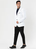 Basic Notch Lapel Solid Color One Button Suit Blazer