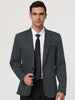 Basic Notch Lapel Solid Color One Button Suit Blazer