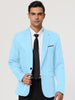 Basic Notch Lapel Solid Color One Button Suit Blazer