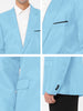 Basic Notch Lapel Solid Color One Button Suit Blazer